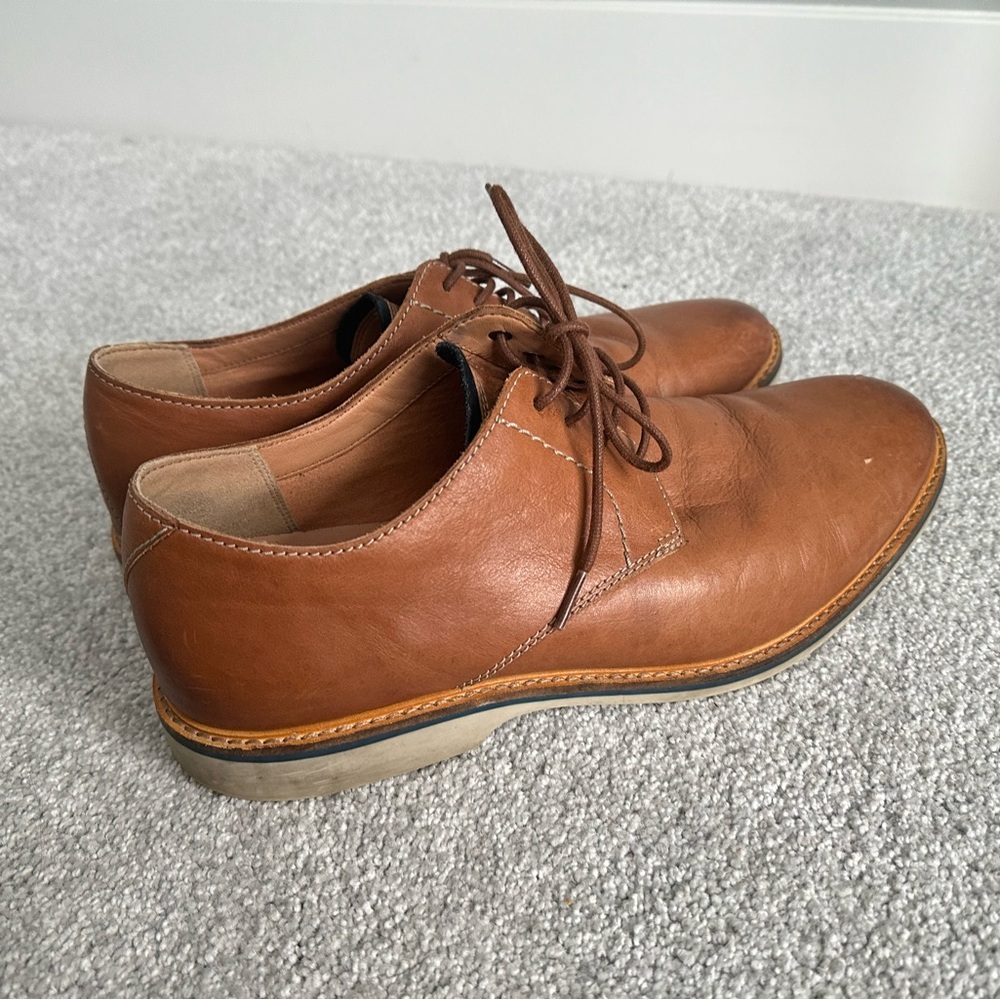 Clarks Atticus Lace Oxfords - Men's Shoes - Size 12 - Brown Dark Lace